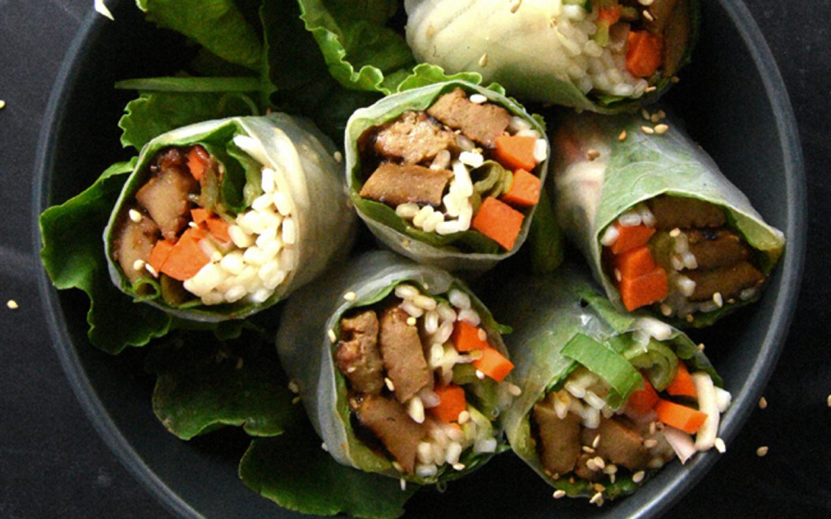 Mushroom Bulgogi Spring Rolls Project Isabella