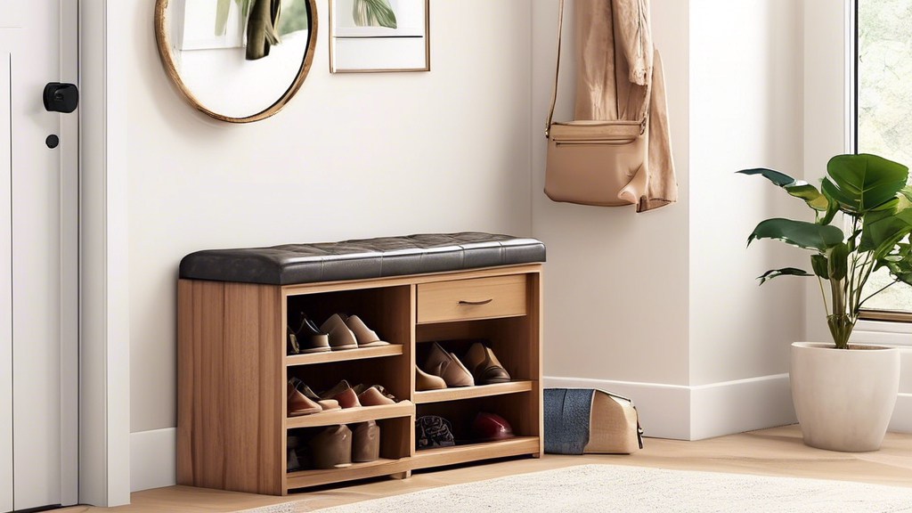 Organized Entryway: Shoe Storage Bench with Drawers – Project Isabella