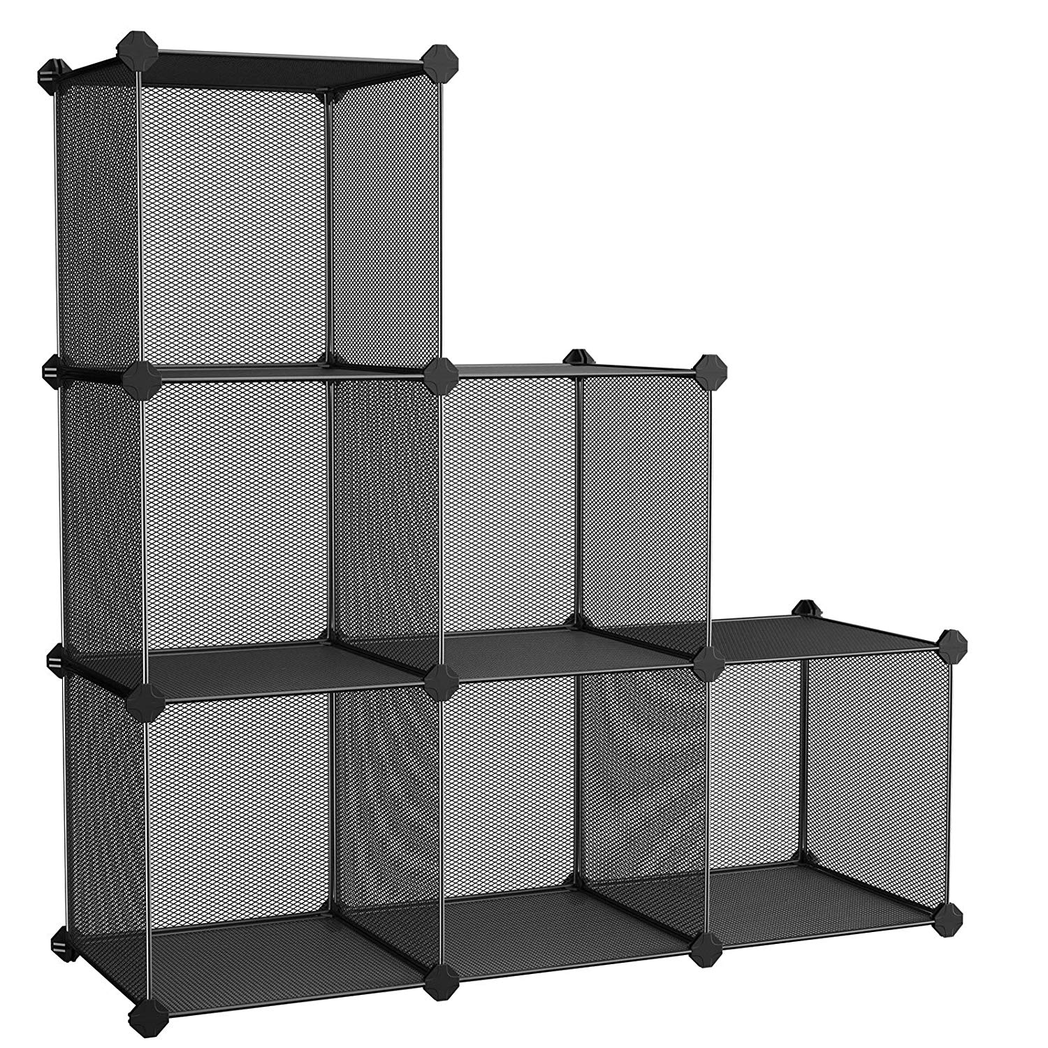 White 6-Cube Modular Storage Organizer