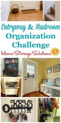 Week #39 Organized Home Challenge Mudroom & Entryway Organization