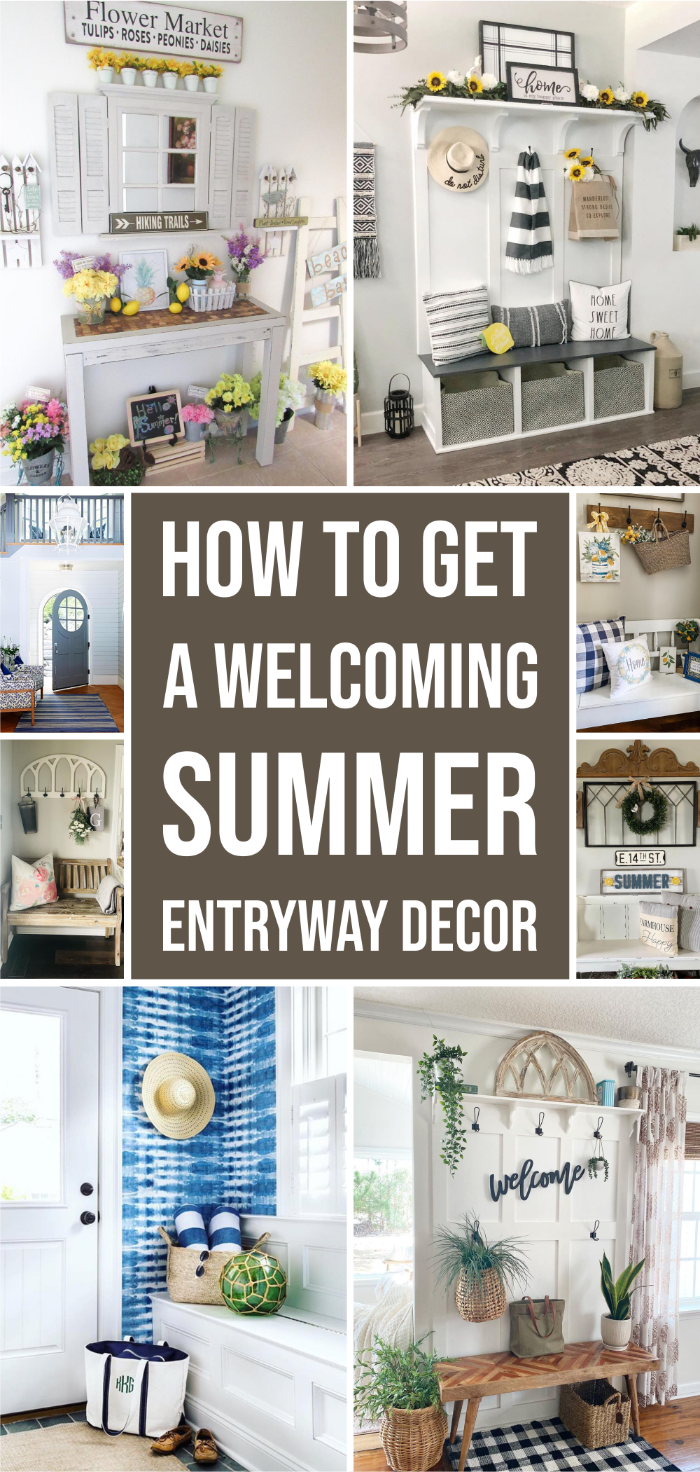 How to Get A Welcoming Summer Entryway Decor
