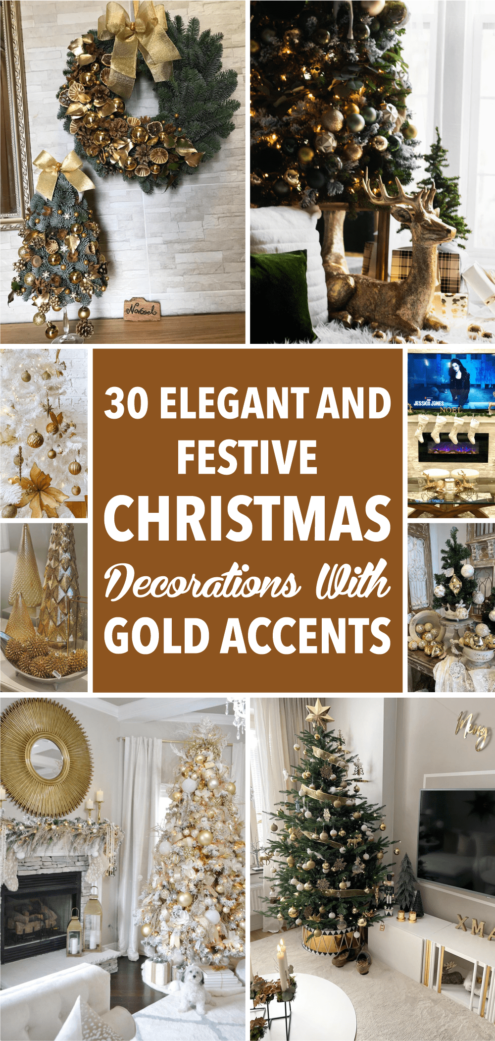 30 Elegant and Festive Christmas Decorations with Gold Accents
