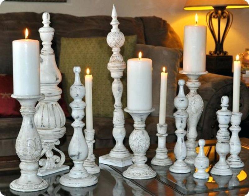 Ideal Unfinished Wooden Candle Holders
