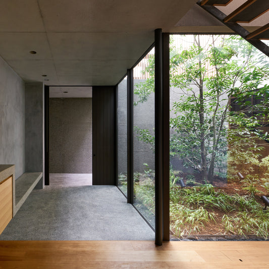Tree rises up through centre of House in Yoga by Keiji Ashizawa Design