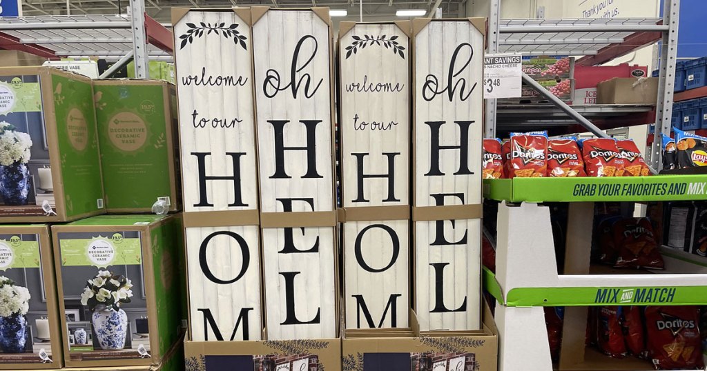 Large Wooden Welcome Signs Only $29.98 at Sam’s Club (In-Store & Online)