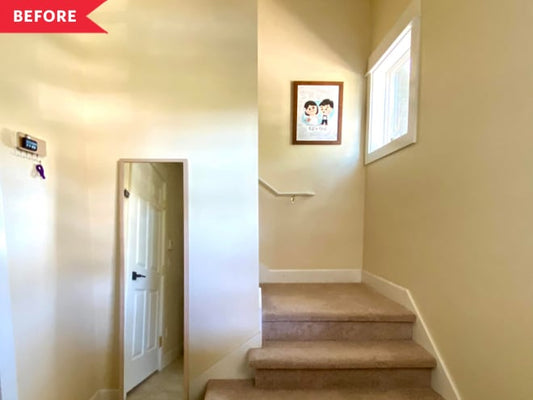 Before and After: A $1,000 Redo Adds Lots of Life to a Dull, Drab Entryway