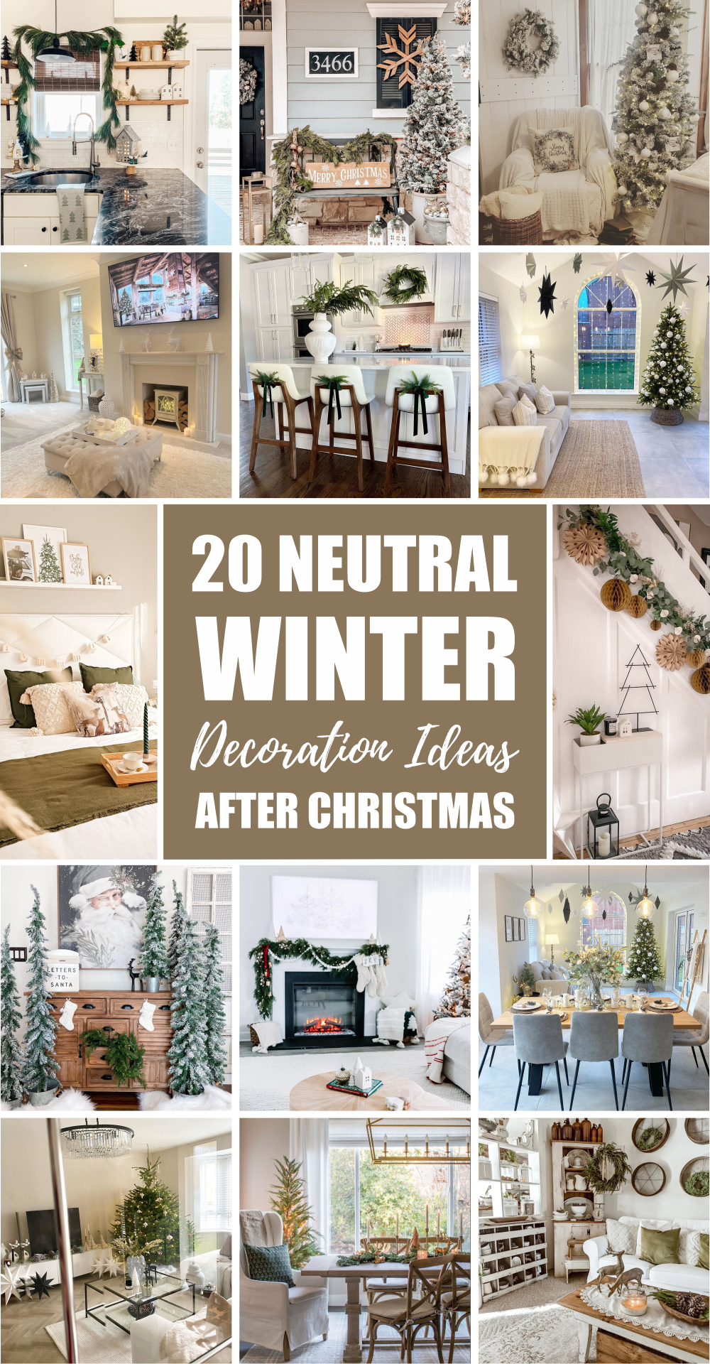 20 Neutral Winter Decoration Ideas After Christmas