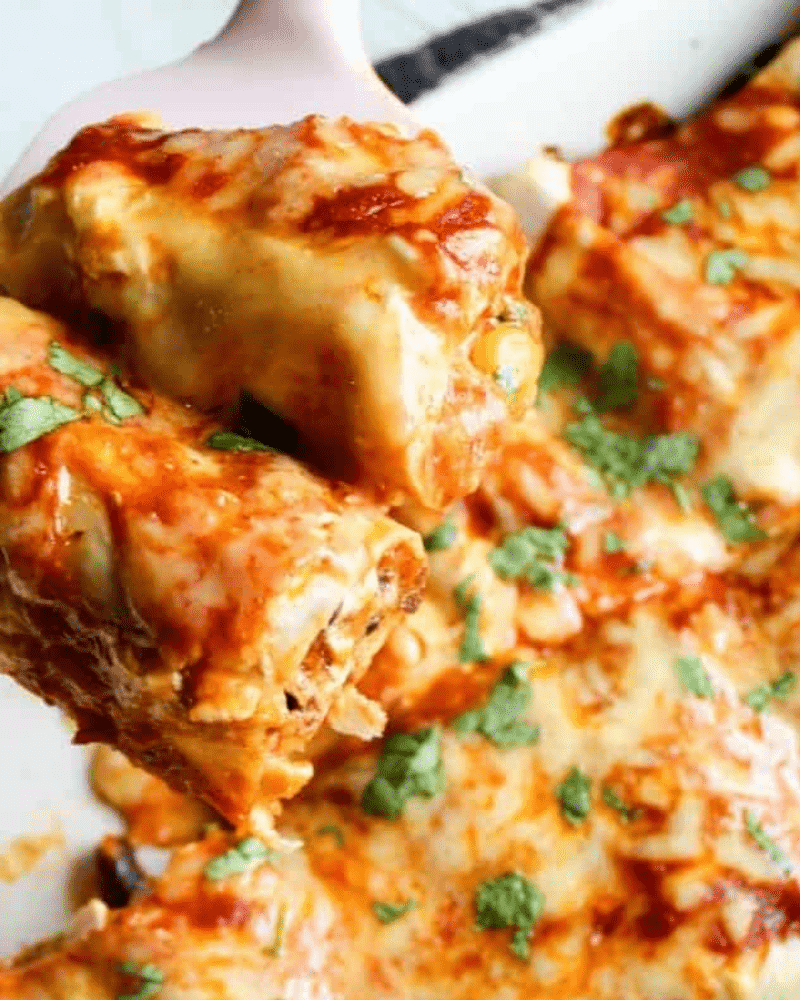 Healthy Chicken Enchiladas {Clean Eating}