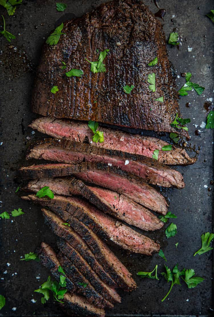 Grilled Flank Steak with Red Wine Marinade