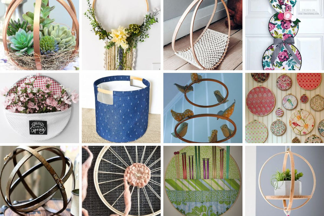 20 Embroidery Hoops Crafts for Home Decor