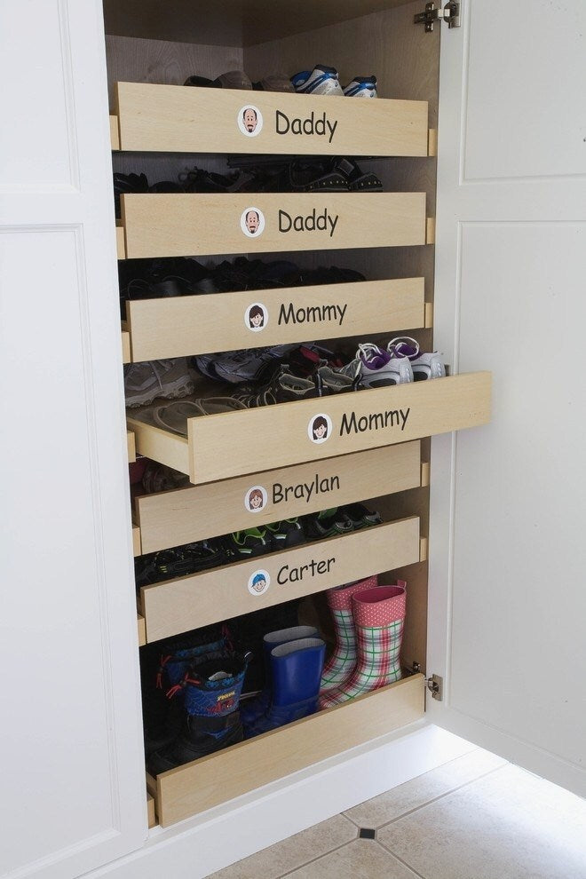 Gratifying Closet Shoe Shelves