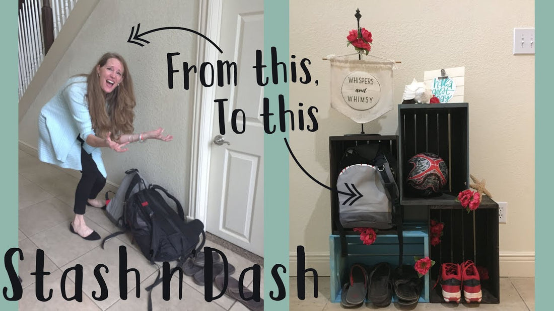 Hey guys! We're calling this the Stash'n'Dash, because it's a place for you to stash all the items you need to grab before you dash outta the door! Also, —almost ...