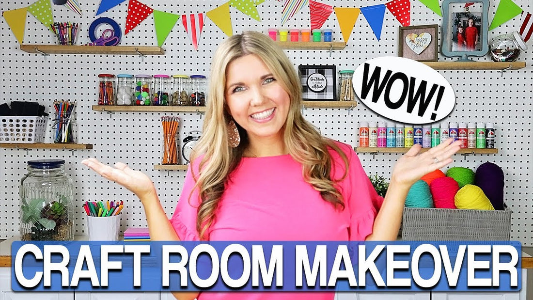 Today's video is a Craft Room Makeover on a Budget