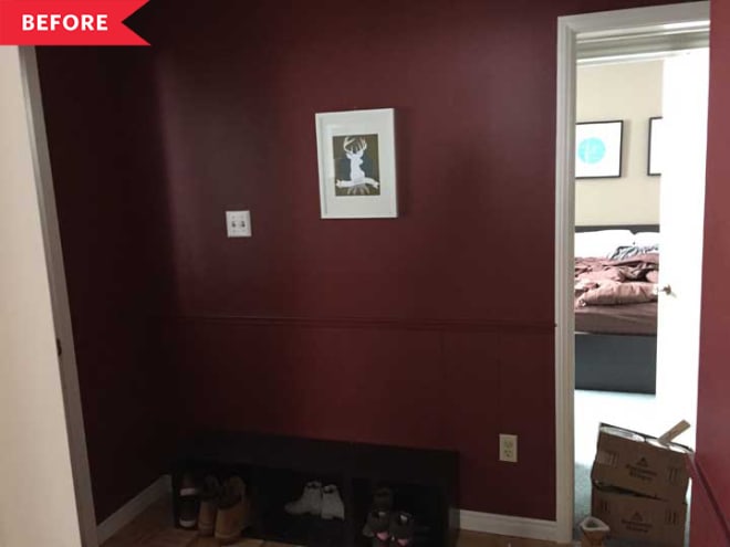B&A: An Entryway Goes from "Dark and Gloomy" to Joyful and Welcoming