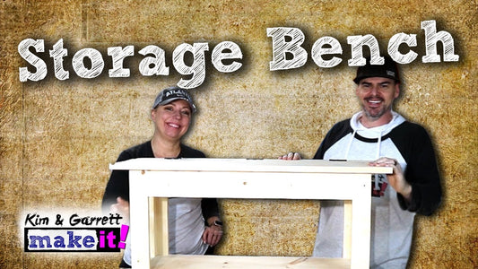 How To Make An Entryway Storage Bench DIY Furniture by Kim and Garrett make it (3 years ago)