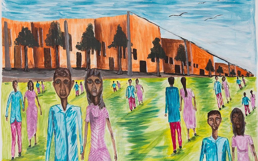 Desert detention center art is spot of color in asylum-seekers’ bleak existence
