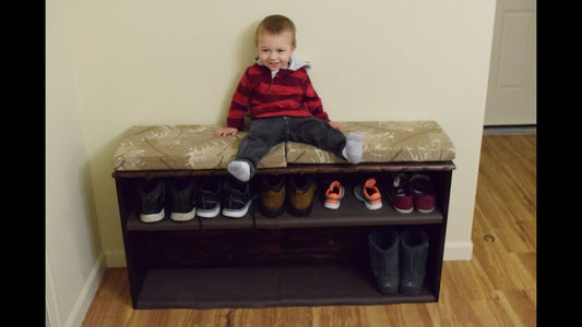 Entry bench with shoe storage DIY with Chris Alaska Edition by DIY with Chris Home Projects (5 years ago)