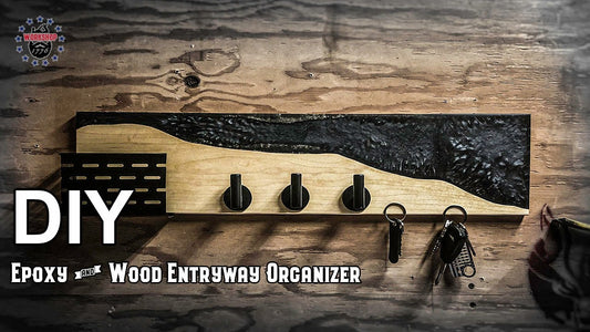 DIY Epoxy and Wood magnetic key holder // Entryway Organizer by Workshop 1776 (1 year ago)