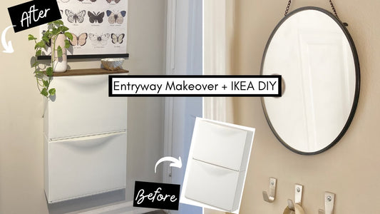 SMALL ENTRYWAY MAKEOVER IKEA TRONES DIY | IKEA DIY HACK ENTRYWAY MAKEOVER DIY 2021 by Gabby Christine (3 months ago)