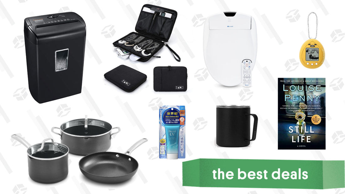 Sunday's Best Deals: Bidets, Cable Organizer Bag, Calphalon Cookware, Japanese Sunscreen, and More