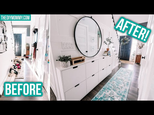 This small entryway makeover features organization ideas and an Ikea shoe cabinet hack! ❤ Subscribe to my channel for more DIYs: ...