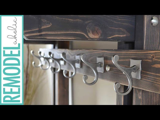 Build a Hall Tree Coat Rack to Tame Entryway Clutter by Remodelaholic (3 years ago)