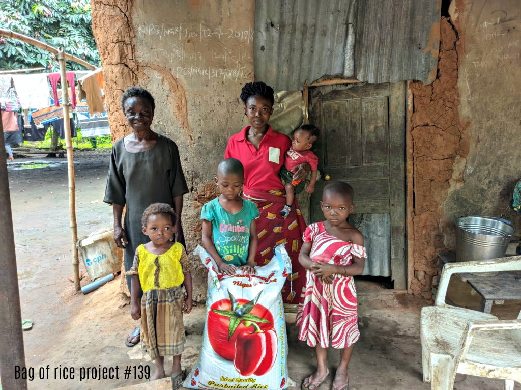 Bag of Rice Project #139 -A visit to the Nwagwu family