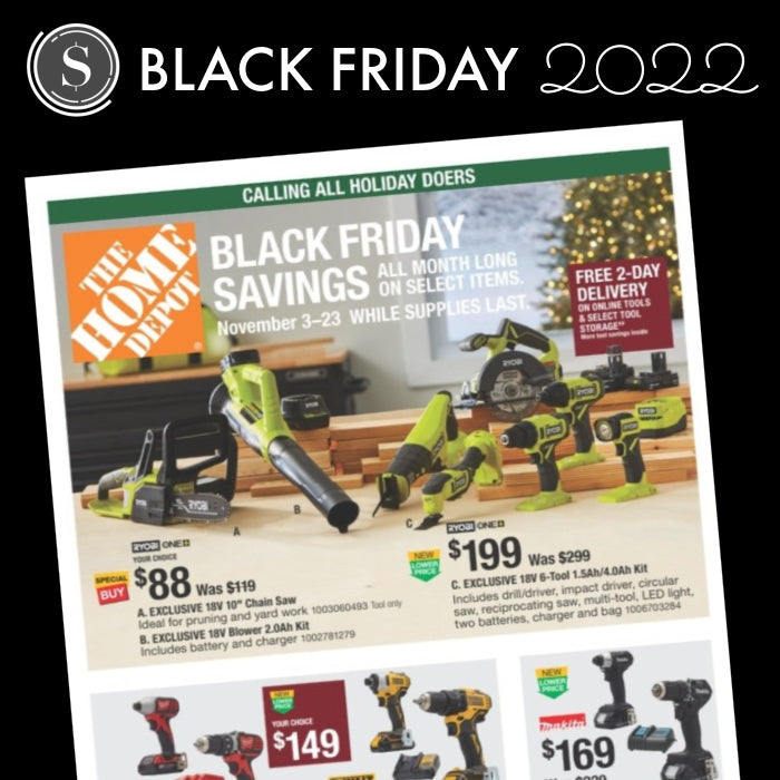 LIVE NOW! Home Depot Black Friday Ad 2022! See all the Best Deals!
