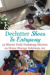 Tips For Decluttering Shoes By The Entryway Or Door