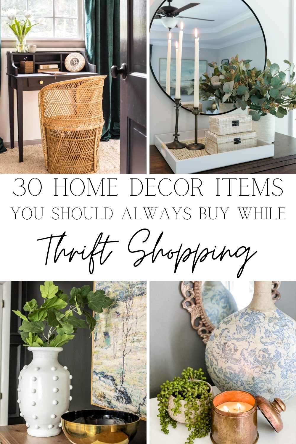 30 Home Decor Items You Should Always Buy While Thrift Shopping