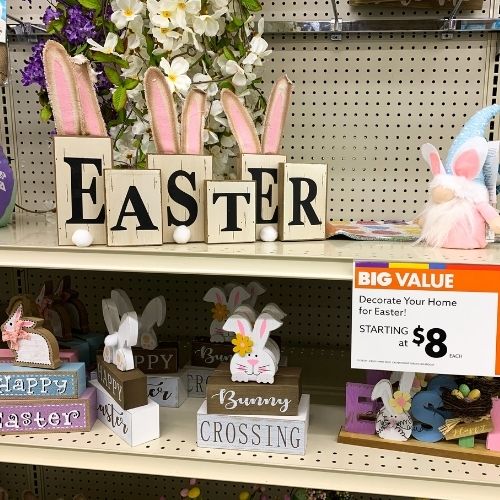 Big Lots has Easter Decor Out! And it is So Cute!