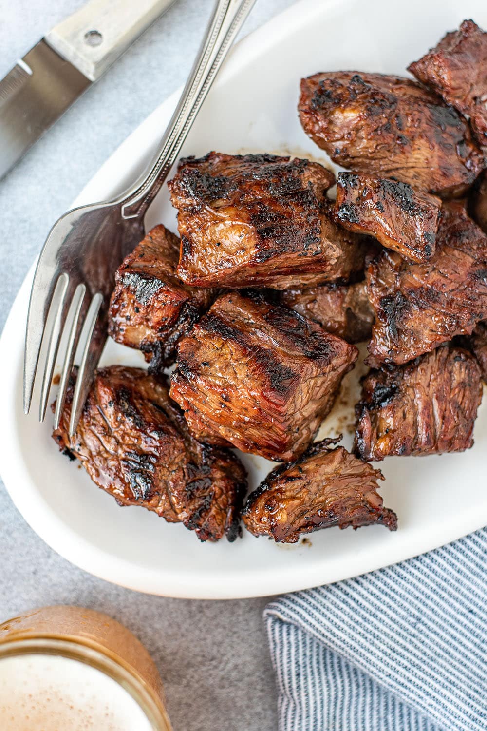 Marinated Steak Tips with Beer Teriyaki Marinade