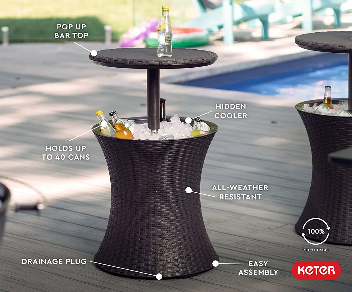 Keter Outdoor Side Table/Cooler Only 59! Project Isabella