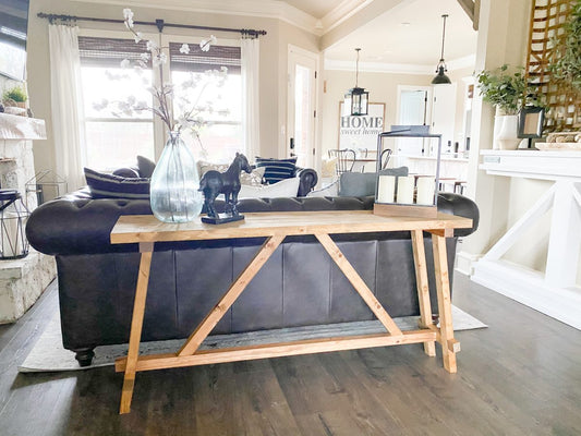 DIY Angled Console Table