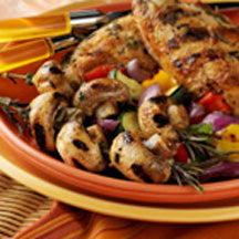 Sunday’s Chicken Dinner Recipe – Rosemary Chicken and Mushrooms with Mixed Vegetables