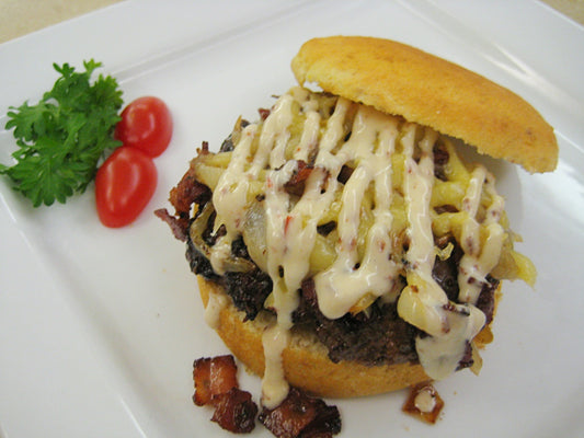 Smoked Gouda Chipotle Bacon Burger