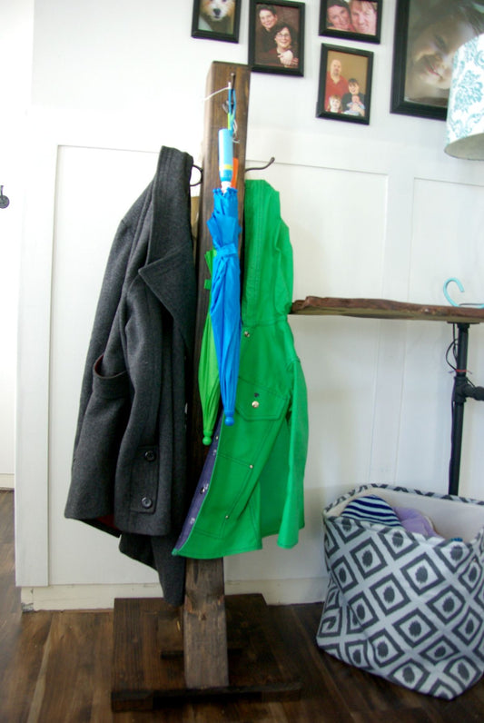 Super Cheap And Simple DIY Coat Racks Made Out Of Wood