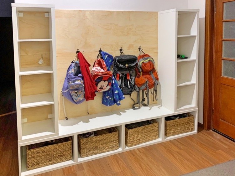Build a snazzy mudroom with IKEA BESTÅ cabinets