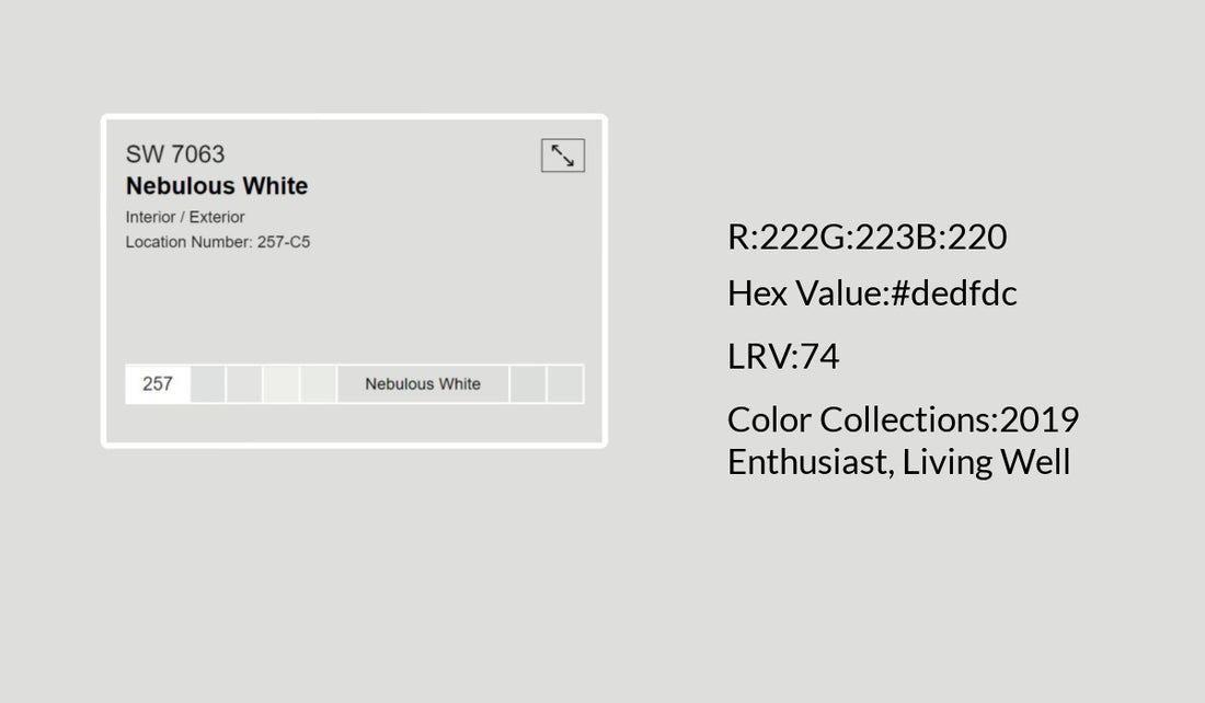 Nebulous White Sherwin Williams Has the Right Gray Undertones for Today’s Decor