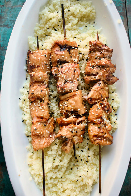 Salmon Kabobs on the Grill
