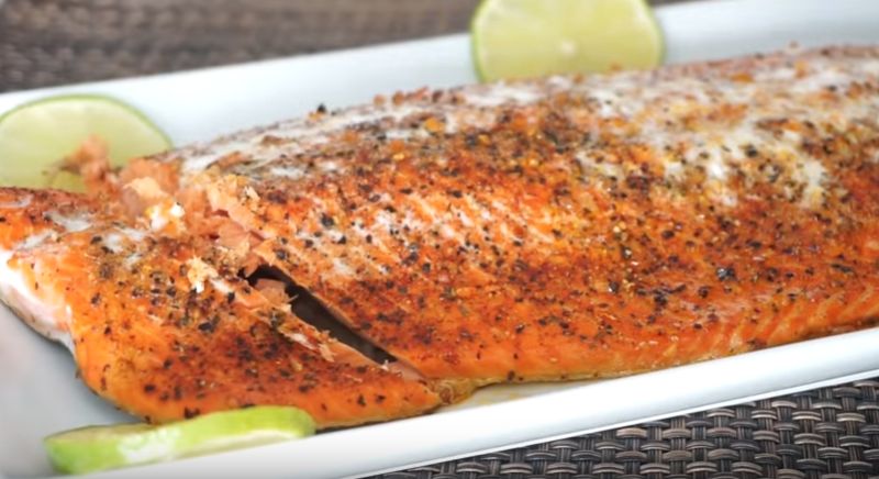 Oven Baked Salmon with Mixed Veggies Recipe