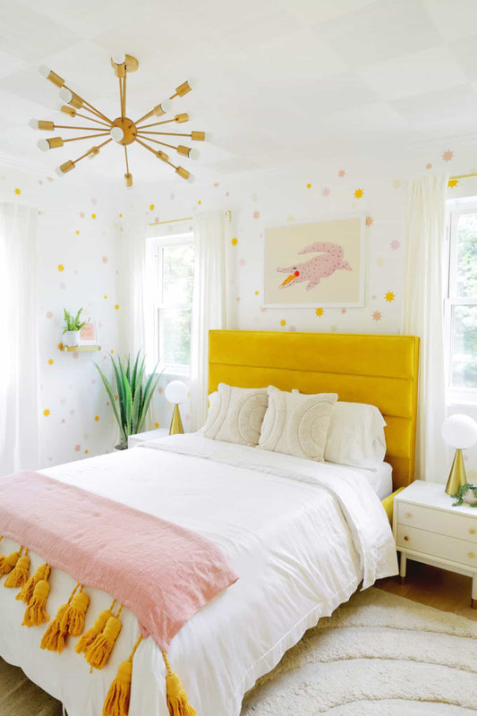 Laura’s Pink Star Bedroom (Before + After!)