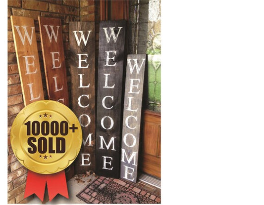 WELCOME SIGN, welcome sign for front door, wood welcome sign, RUSTIC welcome sign, porch welcome sign, vertical welcome by NativeRange