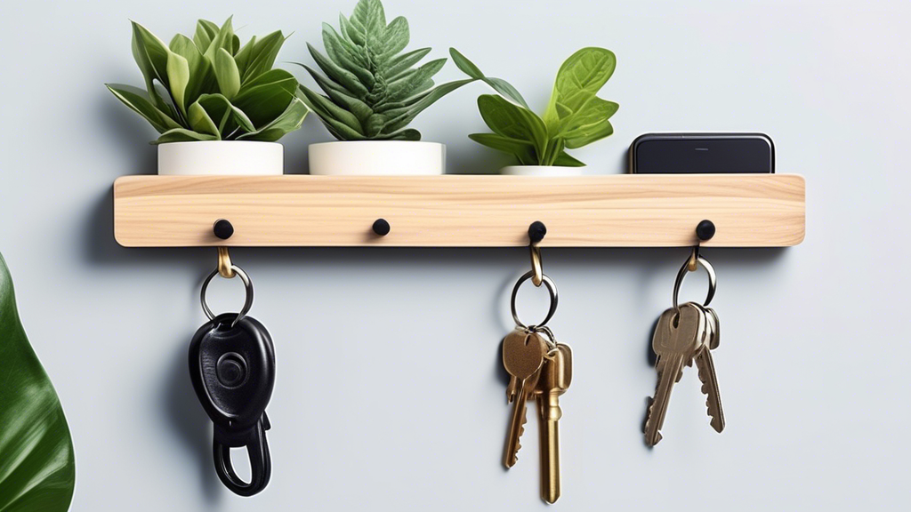 Multi-functional Key Rack with Plant Holder: A Green Touch for Your Ho ...