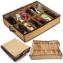 NUMBERNINE,1Pcs Shoes Organizer Holder Intake Under Bed Closet Storage Fabric Bag Box A,organizer storage