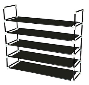Shoe Rack Shoe Organizer Shoe Storage Shoe Racks for Closets,25 Pairs Stackable, Easy to Assemble, No Tools Required, Black