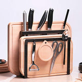 HOLYMOOD Kitchen Houseware Organizer Knife Block Storage Drying Rack Cutting Board Stand Tools Holder Only