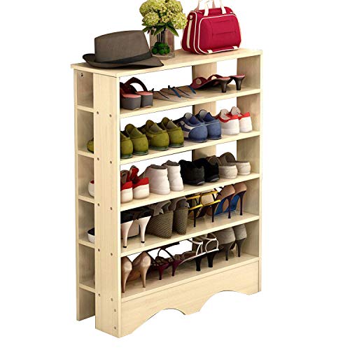 Polar Aurora Shoe Racks 5 Tiers Multi-Function Economy Storage Rack Standing Shelf Organizer (Grain)