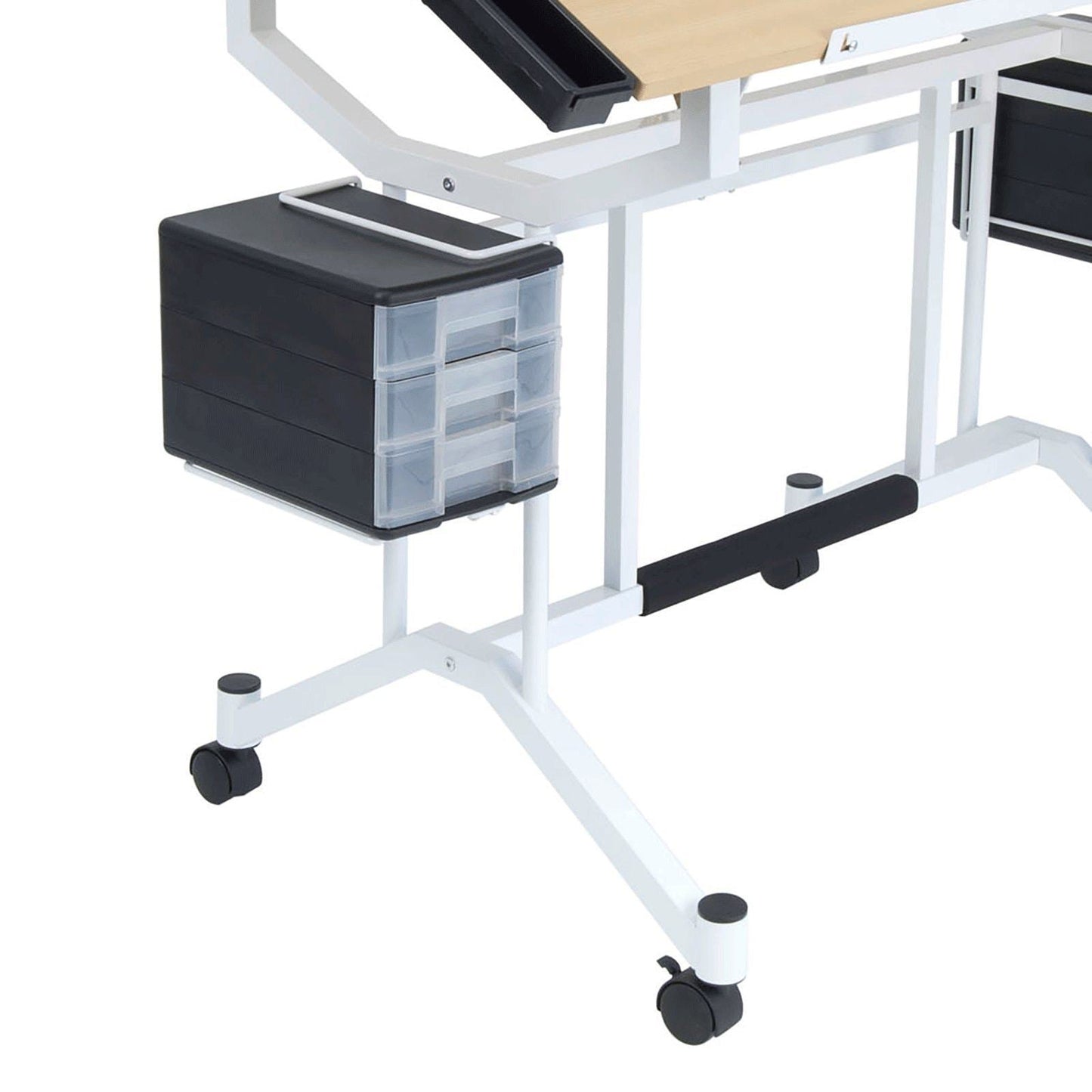 Get studio designs pro craft station in white with maple 13245
