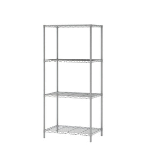 Homebi 4-Tier Wire Shelving 4 Shelves Unit Metal Storage Rack Durable Organizer Perfect for Pantry Closet Kitchen Laundry Organization in Grey,21”Wx14”Dx46.5”H